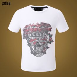 NEW STYLE Phillip Plain Men T Shirts Designer PP Skull Diamond T Shirt Short Sleeve Dollar Brown Bear Brand Tee High Quality Skulls T Shirt Tops WP2088