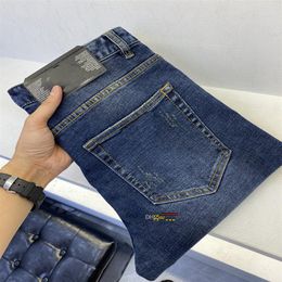 New designer jeans for fall and winter are stylish comfortable slightly elastic slim fit luxurious high qualitymens handsome Jeans2330