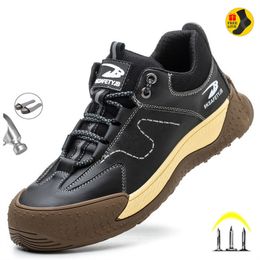 Dress Shoes Insulation 6KV Male Composite Toe Work Shoes Sneakers Indestructible Anti-smash Anti-puncture Leather Safety Shoes 230915