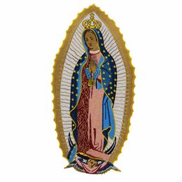 Holy Virgin Mary Embroidered Patch Big Size Custom Sew On Iron On For T-shirt Jacket Clothing Design Applique178l