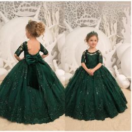 Girl Dresses Flower For Wedding Long Princess Girls Pageant Holy Birthday Party Prom Communion Costumes Baptism A Dream Gift
