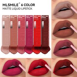 True Red Matte Liquid Lipstick 6 Colours Velvet Lip Glaze Waterproof Natural Long Lasting Lipgloss Moisturiser Lip Gloss