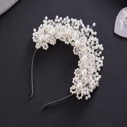 Fashion Gold Silver with Crystal Alloy Bead Crown Hair Band Hair Accessories Bridal Jewellery Party Jewelry234z
