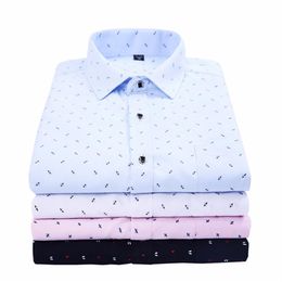 ZOGAA Men Bussiness Shirt Long Sleeved Solid Floral Printing Plaid Casual Male Shirts Brand Clothing 10 Colors Dress Shirt Man237O