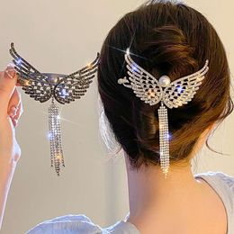 Hair Clip Elegant Tassel Hairpins Ponytail Bun Headbands for Women Girls Accessories