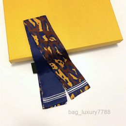 Classic designer handbag scarf ladind fashion letters silk scarves tie size 8x1cm