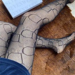 Black Letter Ladies Tights Stockings Underwear Mesh Sock Hosiery Sexy Transparent Women Long Stocking Womens Clothing270O