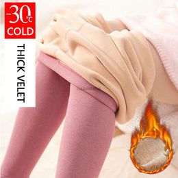 Women's Leggings Solid Winter Pantyhose Woman Fleece Warm Thick Thermal Tights Sexy Stockings Slim Elastic Velvet Female