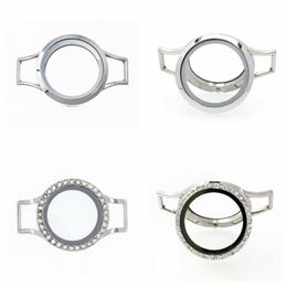 Tennis 5pcs 10pcs 30mm Magnetic Glass Floating Locket Copy Stainless Steel Watch Wrap Bracelets Bangle Fit For Charms Jewelry2571