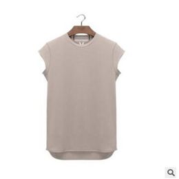 new trend summer tank top for mens high quality fitness clothing men active sleeveless shirt with M-3XL255o