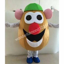 Halloween novo negócio personalizado adulto berinjela cabeça de batata trajes da mascote dos desenhos animados mascote de halloween para adultos