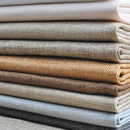 Width 150cm Whole Upholstery Sofa Thick Linen Cotton Old Coarse Cloth Solid Color Diy Curtain Canvas Fabric279j