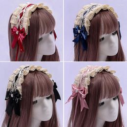 Hair Clips Hand Made Japanese Lolita Girl Lovely Soft Sister Tire Multicolor Lace Band