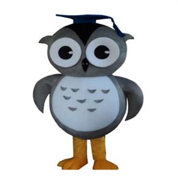 Professional custom brown owl Mascot Costume Character Owl Dr Mascot Clothes Christmas Halloween Party Fancy Dress2252