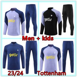 2023 2024 spurs Men kids soccer training suit jogging 23 24 DELE SON Soccer Jerseys HAM KANE Long sleeve football tracksuit sets Boys girls survetement chandal