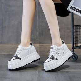 2023 Autumn and Winter Women's Shoes New Muffin Thick Bottom Small White Shoes Inner Increase Hundred Single Shoes Ladies Casual Shoes Sneakers Size 35-39