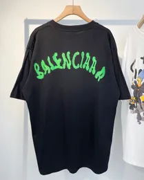 남자 플러스 티 폴로 둥근 티셔츠 목이 자수 및 인쇄 극 스타일의 여름 마모 거리 순수면 티셔츠 3QE2