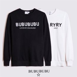 Authentic autumn and winter new high-end men's long sleeve iron-free loose round neck sweater cotton02