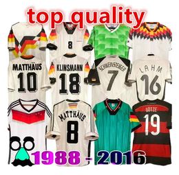 World cup 1990 1998 1988 1996 GermanyS Retro Littbarski BALLACK Soccer Jersey KLINSMANN 2006 2014 shirts KALKBRENNER 1996 2004 Matthaus Hassler Bierhoff KLOSE6666