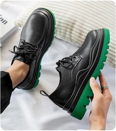 Fashion Split Leather Men Casual Shoes Lace Up Short Boots Male Platform Formal Dress Shoes Flats Zapatos Hombre Boots For Boys Party Shoes