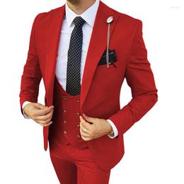 Men's Suits 2023 High-quality (suit Vest Trousers) Business Casual Groom Man Wedding Banquet Big Suit Three-piece Set