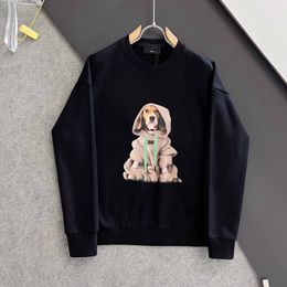 Designer Luxury Autumn/Winter Fashion High Street cotton sweatshirt pullover Hoodie Breathable men and women letter puppy print casual hoodie