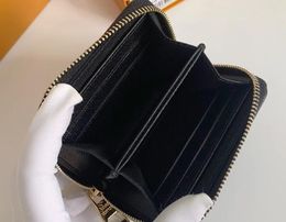 2023 Luxury designesrs purses card bag fashion diamond embossed business card holder short zipper credit cards bags leisure zipper wallet designer wallet