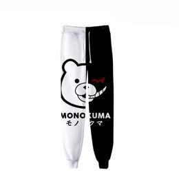 Anime Danganronpa Monokuma 3D Joggers Pants Men Women Casual Trousers Hip Hop Sweatpants black white bear Cosplay Costumes238v