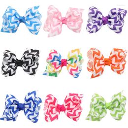 Hair Accessories Printed Hairpin Clip Bow Turban For Children Born Kids Headwear Baby Girl Cute Gifts Po Props Striped
