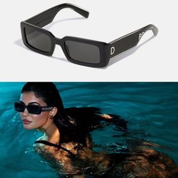 Sunglasses for women Small square frame mirror legs logo Style 6187 sacoche men designer sunglasses Outdoor UV protection