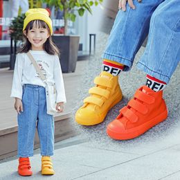 Sneakers Breathable Children Canvas Shoes Girls Boys High Top Fashion Kids Casual Sport Student Running 230915