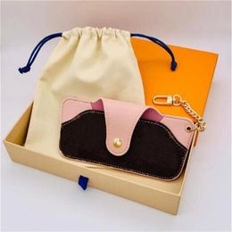 Designer Sunglasses Case Brand Letter Flower Unisex Fashion Luxury Sunglass Box Packing PU Leather Glasses Bag Eyewear Accessories301M