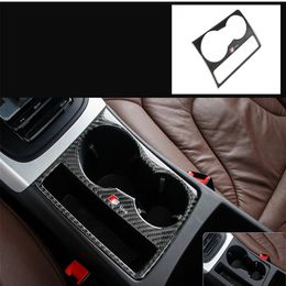 Refit for AUDI A5 A4 L15 Carbon Fibre Interior Water Cup Holder Dashboard Trim223f