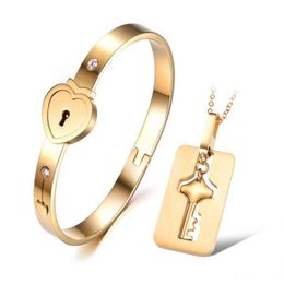 18k rose gold plated Titanium steel bracelet Refill love peach heart bracelet246G