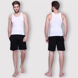 Fitness Men Tank Tops Cotton Basic Singlet Bodybuilding Sport Undershirst Sliming Clothes Gym Vest Muscle Crop Top Plus Size206Y