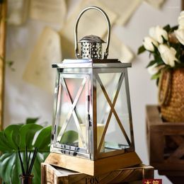 Candle Holders Lantern Nordic Style Holder Design Cage Aesthetic Metel Romance Living Room Porta Velas Decor GXR45XP