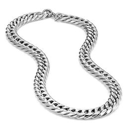 316L Stainless Steel Men Chain Necklace 10mm Wide Choker Chain Mens Jewellery Hip Hop Goth Accessories Whole340P