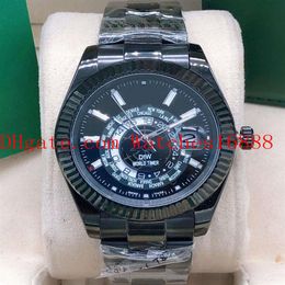 New 42mm Sky Dweller 326934 326938 Asia 2813 Movement Automatic Mechanical Mens Watch Black Pvd With Black Dial Men's Wrist W209W