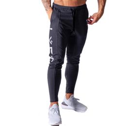 Joggers Sweatpants Mens Casual Skinny Pants Black Trousers Male Gym Fitness Workout Cotton Trackpants Spring Autumn Sportswear221o