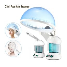 Steamer Face Hair Steamer Machine Humidifier Nano Mist Sprayer Ozone Vaporizer Hair Moisturising Hydration Home Salon Steamer 230915