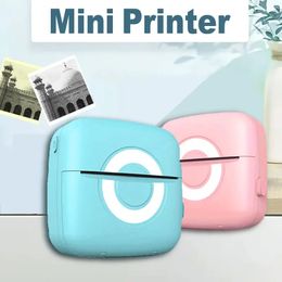 Portable Instant Photo Printer, Black And White Instant Mini Thermal Printer BT Printer Study Note Daily Plan Compatible With Android And IOS