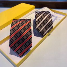 Ties Mens Letter Tie Silk Ties Pattern Printing Jacquard Party Wedding Knitting Fashion Design with Box