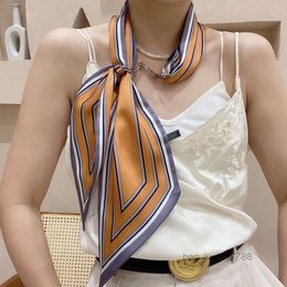 3 Colour narrow strip scarf female Korean Joker decorative scarfs thin long square scarves in summer