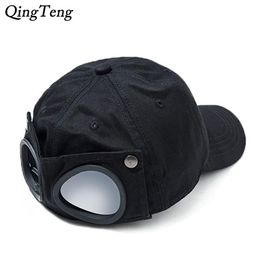 Pilot Glasses Baseball Cap Black Reverse Wearing Men's Caps Swag Women's Hip Hop Snapback Hat Windproof Sports Dad Hats 277c