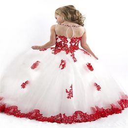 New Design Ball Gown Net Baby Girl Birthday Party Christmas Princess Dresses Children Girl Party Dresses Flower Girl Dresses2913