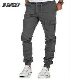 E-BAIHUI Mens Pants Designer Harem Trousers Sweat Pant Elastic Cuff Drop Crotch Biker Joggers Men Gyms Jogger Track Pants CK05213D