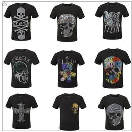 Hot Phillip Plain Men T Shirts Designer PP Skull Diamond T-Shirt Short Sleeve Dollar Bear Tiger Brand Tee High Quality Skulls T Shirt Tops Wp21158818