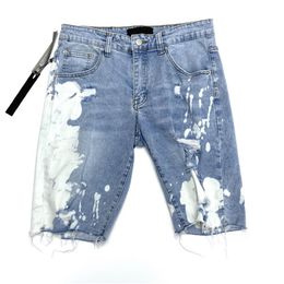 Latest Listing Summer Mens Jeans Short Length Denim Pants Fashion Ripped Casual Washed Homme Hip Hop Pant Breathable Trousers Male2092