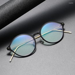 Sunglasses Frames Men Women's Eyeglasses Denmark Linde 6558 Titanium No Screw Korea Glasses Optical Ultra-light Business