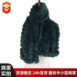 Двусторонний плетеный женский меховой шарф из кроличьей шерсти, длинный осенне-зимний шарф Qixin, ручной крючок, сохранение тепла ручной работы